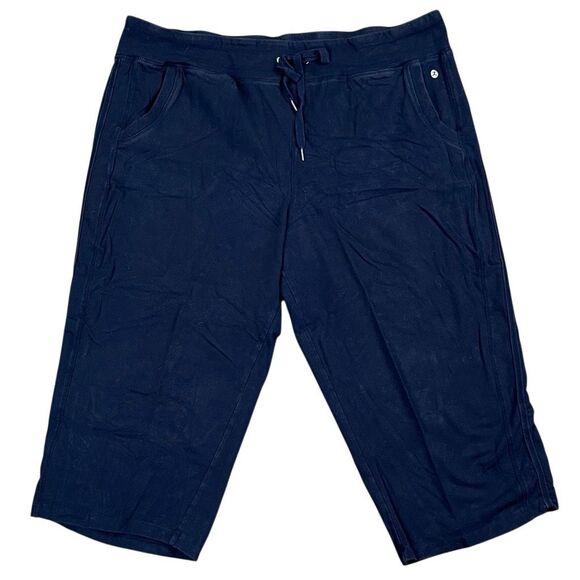 Danskin Navy Blue Cropped Active Pants 2X - Picture 1 of 9